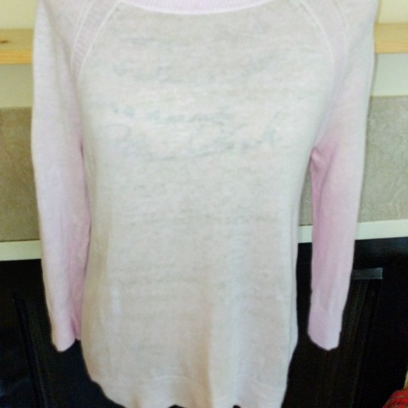 J CREW 100%Linen Pullover Top. Light Pink - Picture 5 of 5